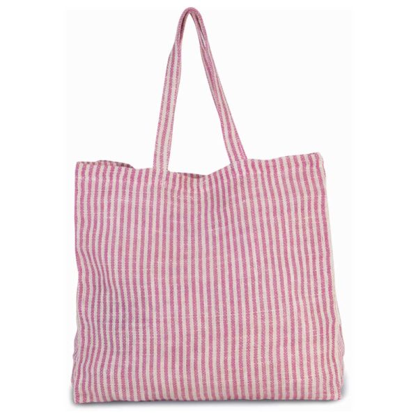 Sac shopping à rayures en juco