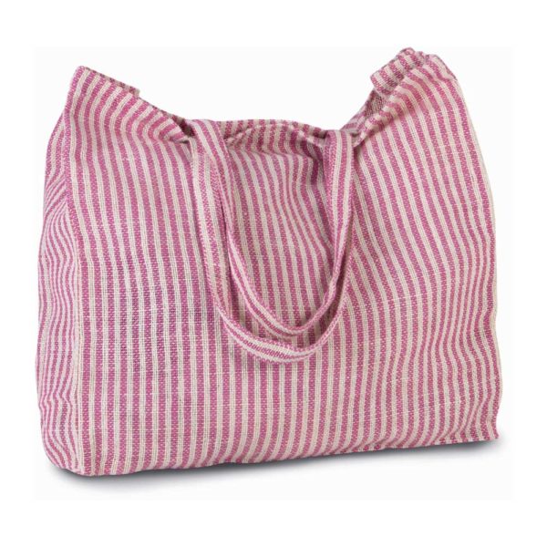 Sac shopping à rayures en juco